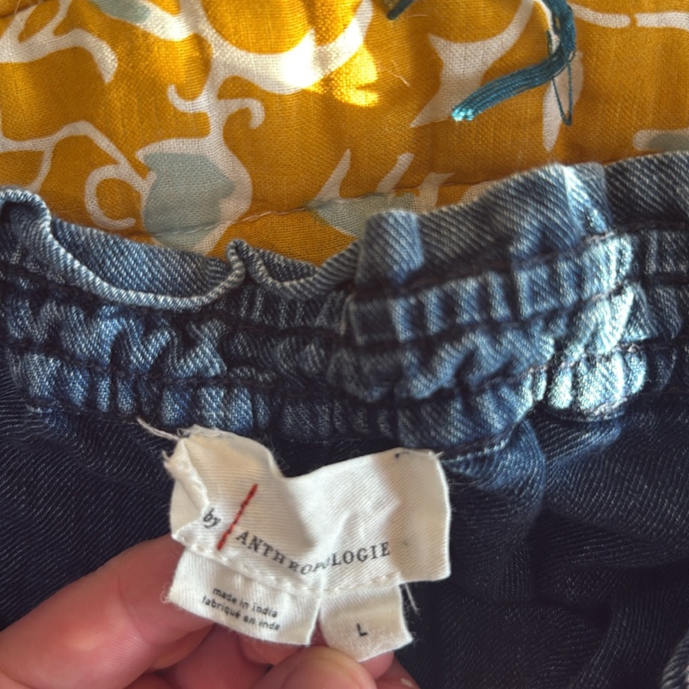 Anthropologie Cotton Stretch Lightweight Pull-On Shorts - Picture 4 of 5